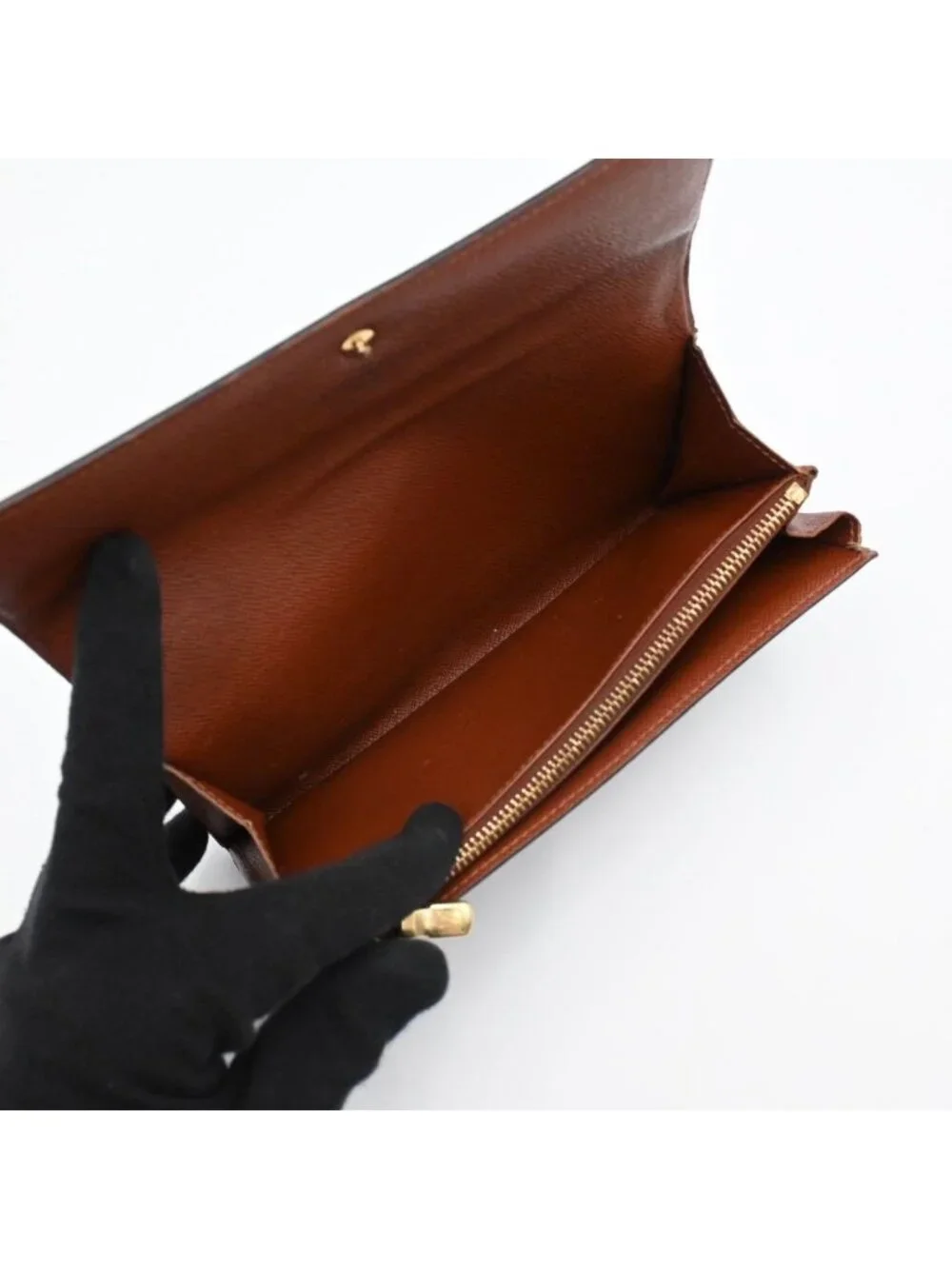 Louis Vuitton Monogram Portefeuille Sarah Wallet Brown